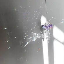 63 мм K9 хрустальные призмы радужные хрустальные солнцезащитные очки AB цвет полый Ангел подвесной кулон Призма окна украшения