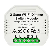 1 / 2 gang interruptor de luz inteligente diy wi fi módulo dimmer app controle remoto 2 vias interruptor casa inteligente suporte vida inteligente/tuya