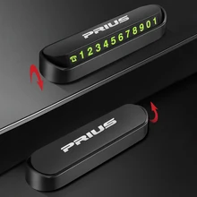 Автомобильная временная остановка, парковочная карточка, табличка с номером телефона для Toyota Prius, аксессуары, автостайлинг