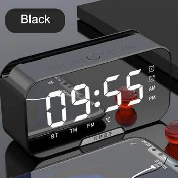 

bluetooth speaker With microphone wireless speakers Alarm clock FM stereo subwoofer portable Support TF wired direct connection