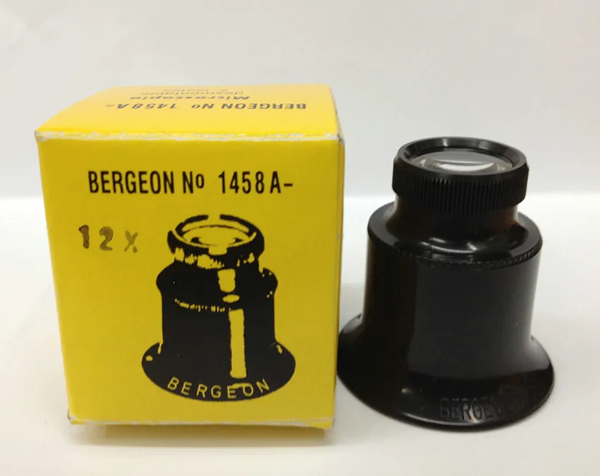BG1458 12X 15X Часовщик очков microscopio desmontable для ремонта часов и часов инструменты имеют разные, ультипл - Цвет: 12X