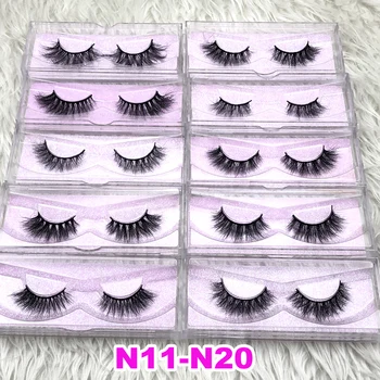 

Mikiwi Natural Eyelashes Mink Eyelashes Criss-cross Strands Cruelty Free High Volume Mink Lashes Soft Thinner Eye lashes