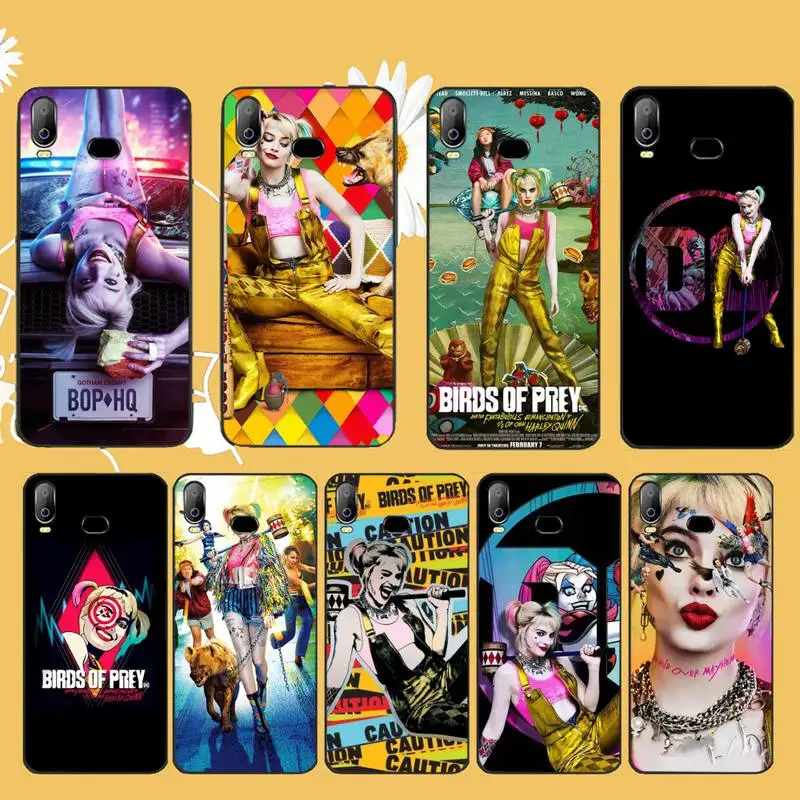 Чехол для телефона CUTEWANAN Birds of Prey Harley Quinn мягкий силиконовый черный чехол Samsung A10 A20