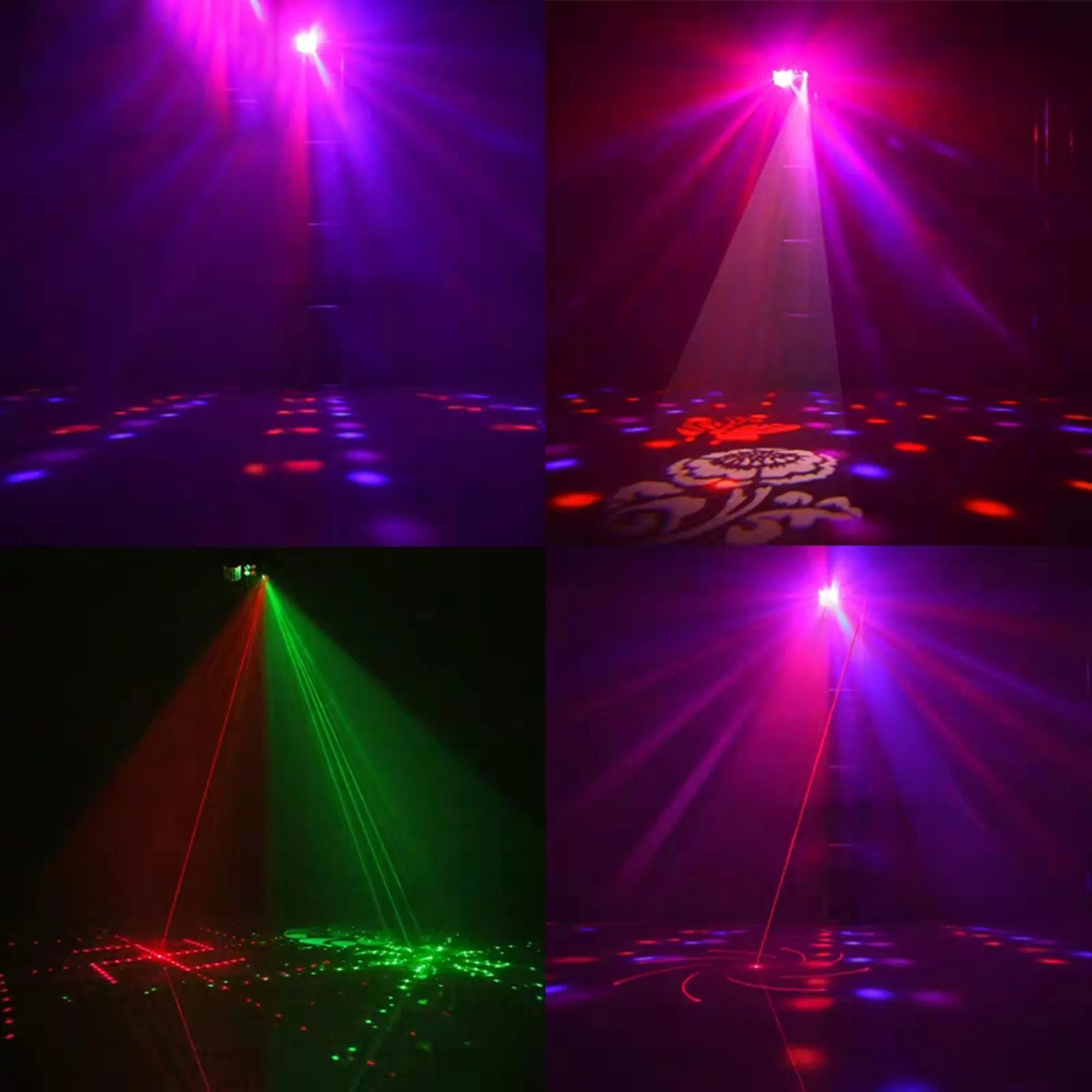 Effets de scène,lumière laser stroboscopique 4 en 1 pour DJ,éclairage