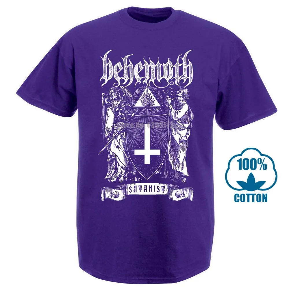 Фиолетовый Behemoth The Satanist рубашка s m l Xl Xxl Officl футболка Black Death Metal футболка - Цвет: Фиолетовый