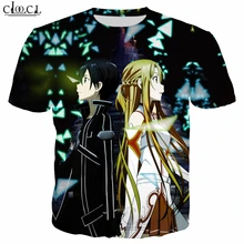 Мужская/женская футболка с 3D принтом японского аниме Sword Art Online