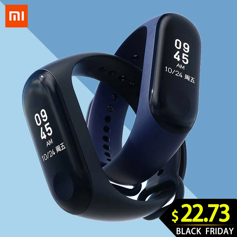 Xiaomi mi Band 3 умный фитнес-браслет трекер Смарт-часы браслет OLED тачпад монитор сна Пульс mi Band 3