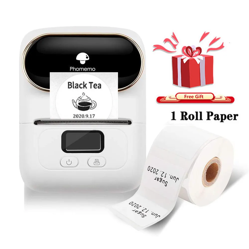 

Thermal Label Printer Phomemo M110 Wireless Portable Bluetooth Label Maker Machine Barcode Printer for iPhone and Android Phones