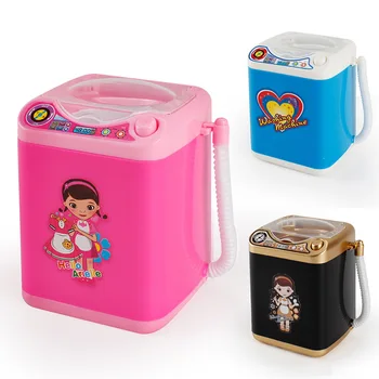 

Multifunction Gold Blender Washing Machine Kids Washing Machine Toy Beauty Sponge Brushes Makeup Brush Cleaning Electric Washer