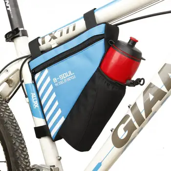 praktische Wasserflaschen-Halterung für Vorderrohr-abnehmbar-mit Klettverschluss für Fahrrad Zubehör 1