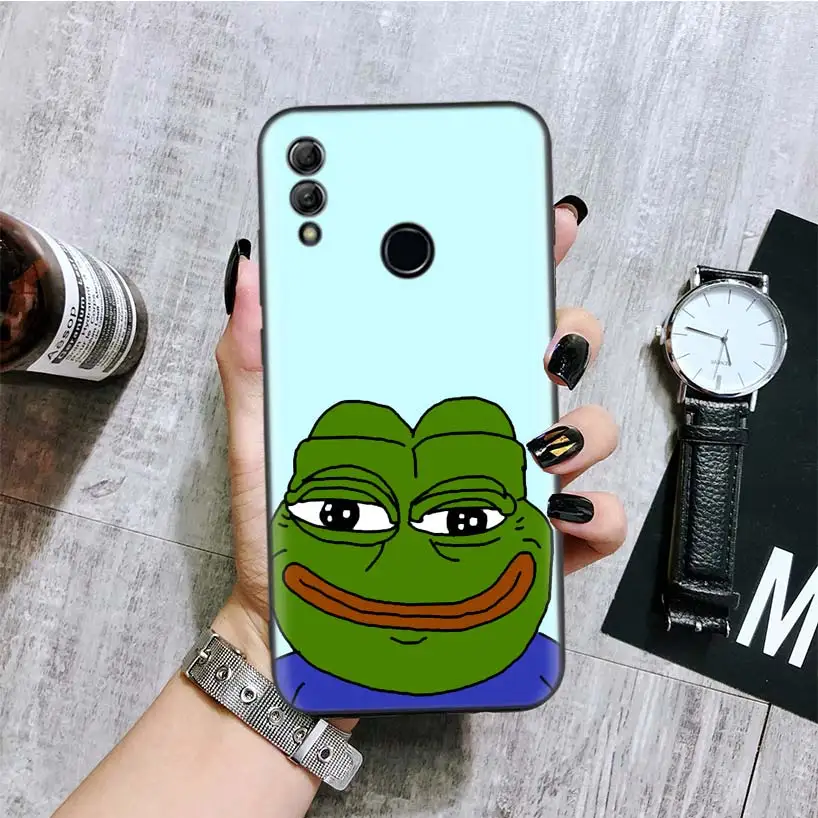 BA273-9 Pepe Смешные лягушки черная крышка чехол для телефона для huawei Y9 Y5 Y6 Y7 Honor 10 9 Lite 9X8X8 S 8A фотоаппаратов моментальной печати 7S 7A 10i 20i V20 Coque Капа - Цвет: BA273-9