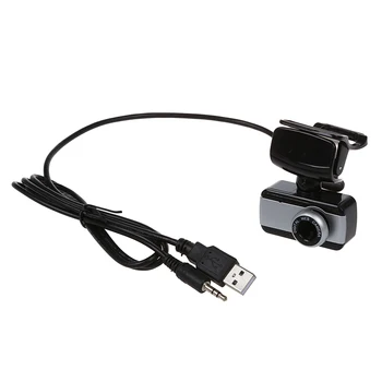 

USB 2.0 50.0M HD Webcam Camera Web Cam with MIC for Computer Desktop PC Laptop (Silver)