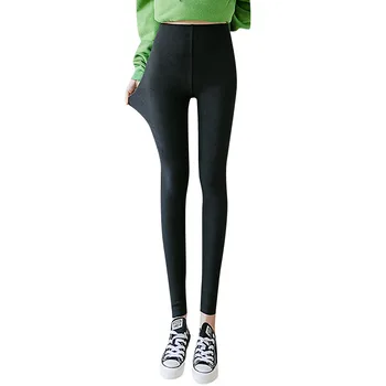 

Plus Size Winter Women Leggings Sport Fitness Elastic Pure Color Work Out Clothes Girl High Waist Leggings Skinny Pencil Pants