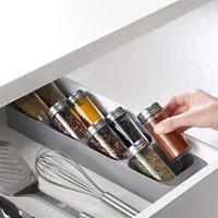 8 Grids Spice Rack Cupboard Organizer Spice Storage Racks Utensils for Pantry Kitchen Seasoning Jar Spice Organizer In Drawer 1