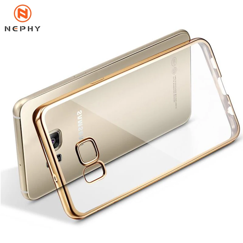 Золотой Мягкий ТПУ чехол для телефона Samsung Galaxy A3 A5 A7 J3 J5 J7 2015 2016 2017 Grand Prime Покрытие