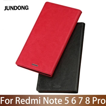 

Flip Phone Case For Xiaomi Redmi Note 5 5A 6 7 8 Pro note 3 4X 4 Case For redmi 4x 5 plus 6 6a 7 7a 8 8a Oil wax skin Cover