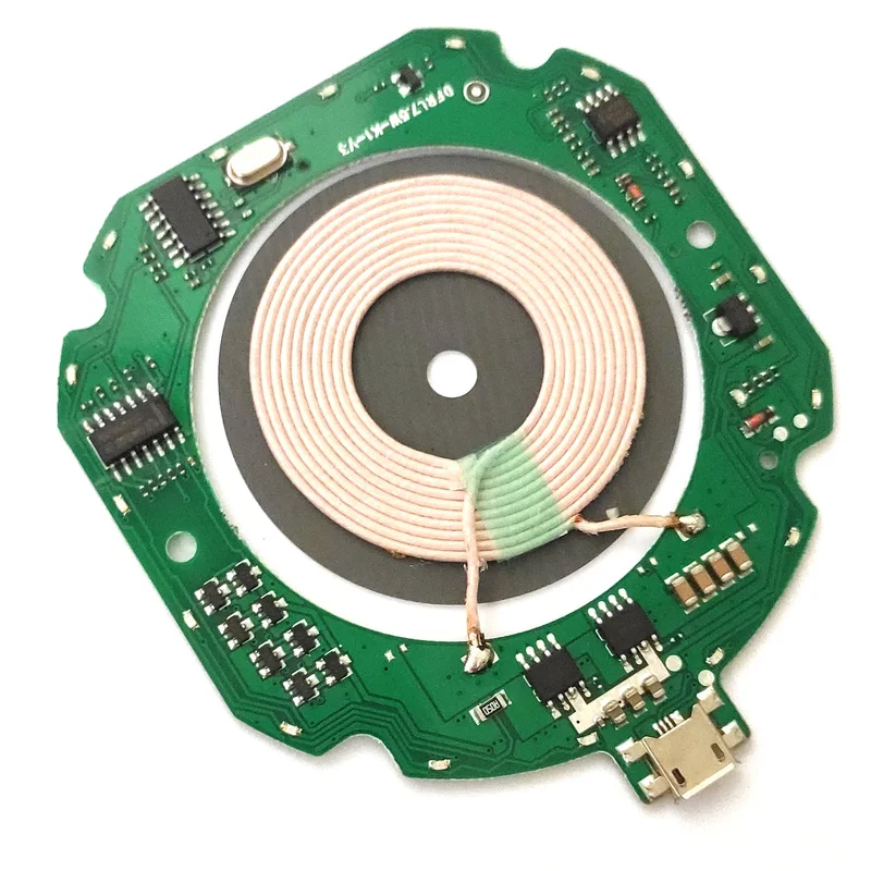 Высококачественная стандартная печатная плата PCBA + катушка стандарта 10 Вт Qi