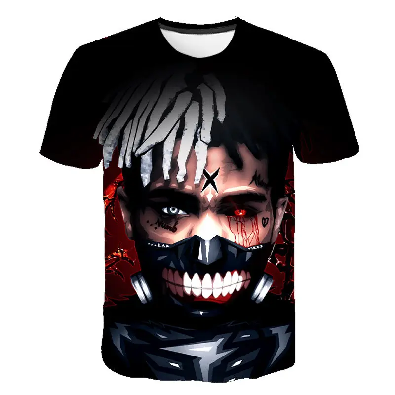 2020 New Xxxtentacion T Shirt Men/Women Fashion Streetwear Hip Hop Style Raper Xxxtentacion 3D Print Men's T-shirt Cool Tops Tee white t shirt