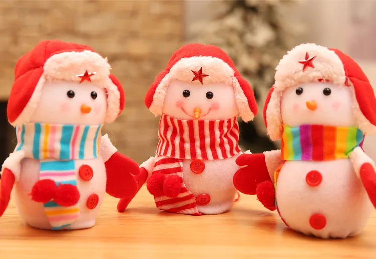 Ping An Fruit Packs Снеговик кукла игрушка Posechristmas подарок мешок канун Рождества яблоко мешок плюшевые мягкие животные день рождения