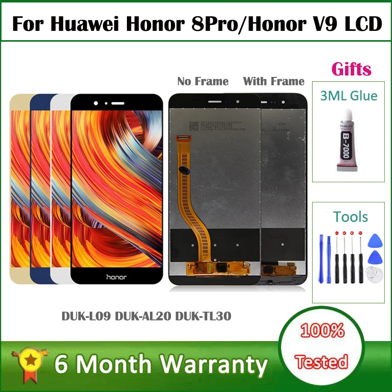 ЖК-дисплей 5 7 дюйма для HUAWEI Honor 8 Pro сенсорный экран с дигитайзером в сборе 8Pro |