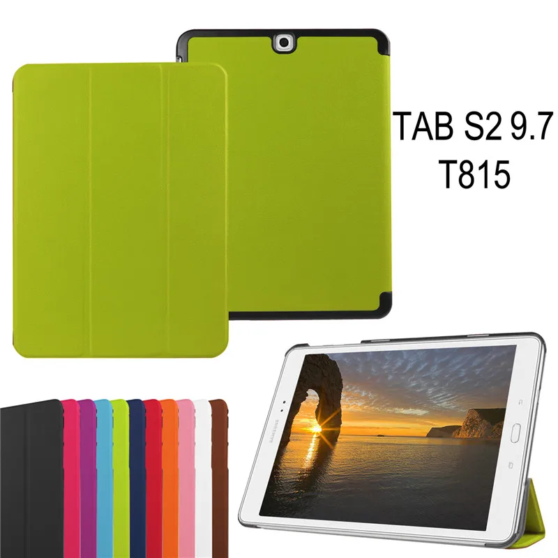 Чехол из искусственной кожи для Samsung Galaxy Tab S2 9 7 T810 T813 T815 T819 дюймов чехол планшета