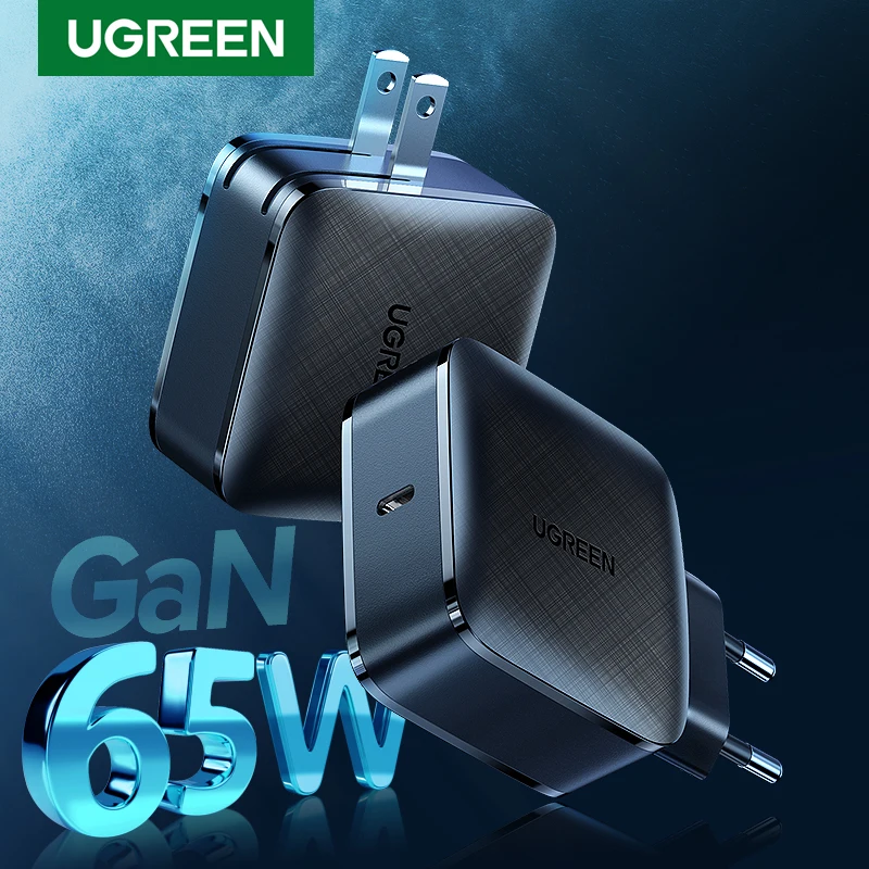 UGREEN 65W GaN Charger Quick Charge 4.0 3.0 Type C Fast Charging for Xiaomi iPhone Tablet USB Charger QC4.0 3.0 Phone Charger