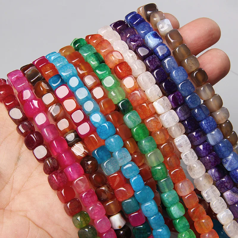 Wholesale Nice Rouge Agate Baril Beads Loose Spacer Gemstone À faire soi-même Jewelry Findings 