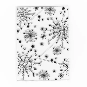 

clear snowflake stamps scrapbooking background stamps transparent silicone stamp