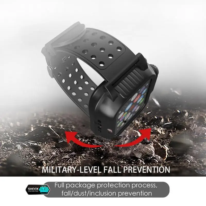 Waterproof TPU Protective Case Protector 40/42/44mm Smart Watch Bracelet for Apple iwatch 3/4 Sports Band for iWatch Series 3/4