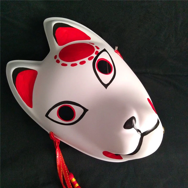 Черный Halloween Anime Demon Slayer: Kimetsu no Yaiba Kamado Kamado Nezuko Agatsuma Zenitsu Cosplay Prop Masquerade Bar Party Mask - Цвет: Черный