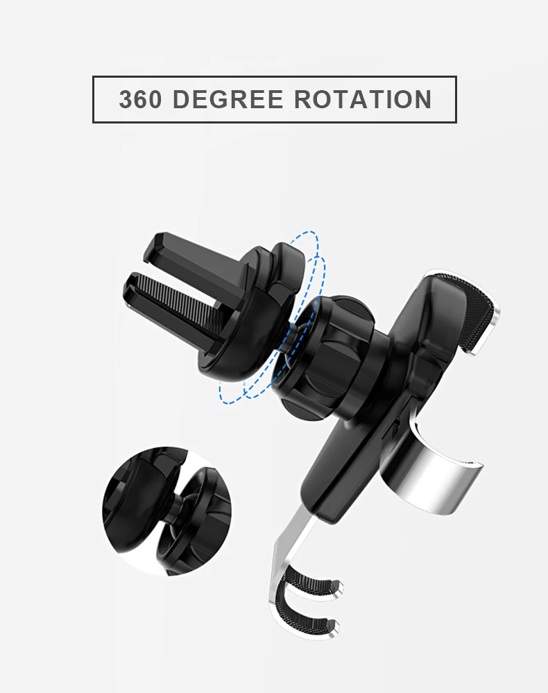 Гравитационный Автомобильный держатель для телефона в автомобиле, крепление на вентиляционное отверстие, без магнитного держателя для мобильного телефона, подставка для сотового телефона, поддержка для iPhone X 7
