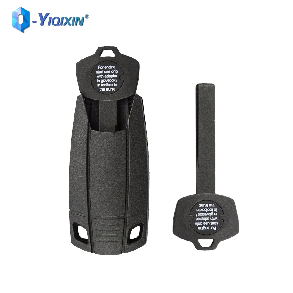 Plastic EMERGENCY KEY FOB CASE WITH HU92 BLADE SHELL For BMW 1 3 5 Z Series X5 X6 E93 E92 E60 No Chip Replacement Cover key case