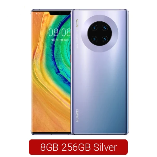 8GB 256GB Silver Смартфон huawei mate 30 Pro 6,53 дюймов Kirin 990 Восьмиядерный Android 10 Датчик управления жестами Google play - Цвет: 8GB 256GB Silver