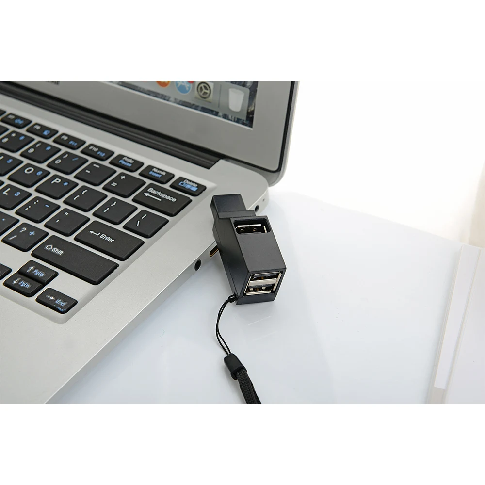 Универсальный мини 3 порта USB 3,0 концентратор высокоскоростной передачи данных сплиттер коробка адаптер для ПК ноутбук MacBook Pro многопортовый usb-концентратор