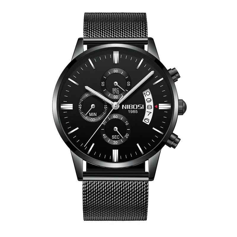 NIBOSI Relogio Masculino Luxury Men Watches Top Brand Men's Quartz Clock Waterproof Sports Chronograph Wristwatches Montre Homme 