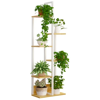 

Flower Frame Wrought Iron Multi-layer Indoor Balcony Living Room Home Space Floor Racks More Meat Green Flower Pot Shelf