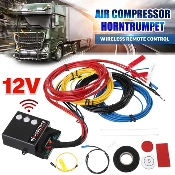 

12V Wireless Remote Control Set For Car Truck Air Compressor Horn Trumpet