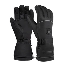 Winter Outdoor Sports Rechargeable Battery Heating Gloves Three-Speed Thermostat Waterproof Increase Long Warm Heating Gloves