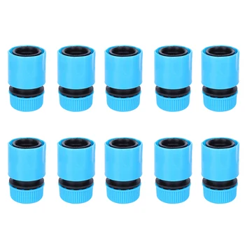 

Garden Quick Connector 10Pcs G1/2in Water Pipe Quick Connector Nipple Joint Adapter Gardening Irrigation Tools