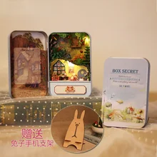 Caja de Casa de muñecas para niños, muebles en miniatura de juguete, muebles para Casa de muñecas, regalo de cumpleaños