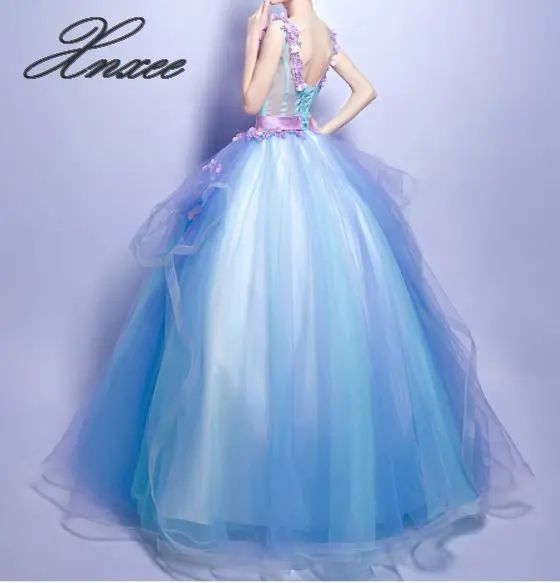 Vestido largo con cuello en V profundo повязка на голову azules de Xnxee para mujer Vestido largo de novia XXS-3XL
