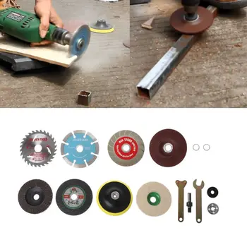 

11Pcs/Set Glass Cutting Piece Wood Saw Blade Connecting Rod for Electric Drill Angle Grinder Cutter Grinding Tool Accessories