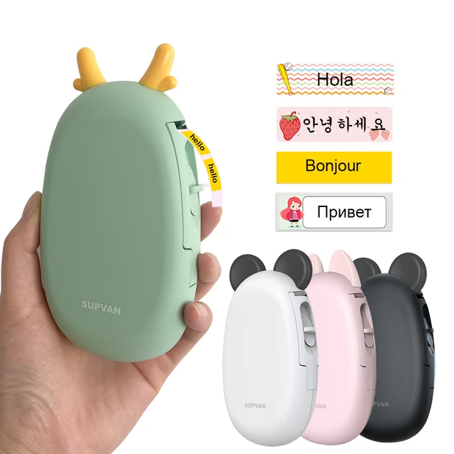 Supvan E10 etichettatrice Bluetooth Smart stampante termica adesivo  etichettatrice Mini etichettatrice con carta adesiva colorata