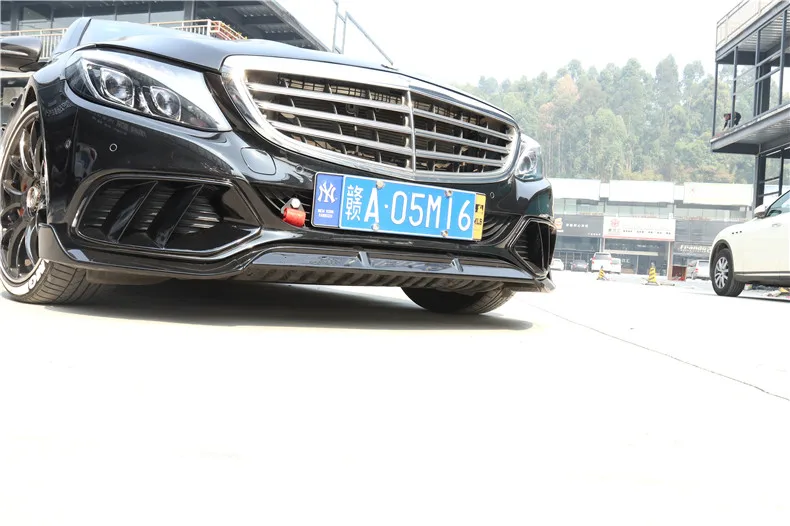 Передний спойлер для Mercedes-Benz C Class W205 C180 C200 C260 C300- высокое качество PP черный бампер диффузор спойлеры