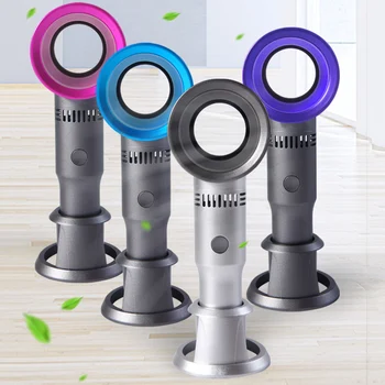 

Portable Mini USB Rechargeable Handheld Bladeless Fan 3 Gear Adjustable Air Cooling Fan