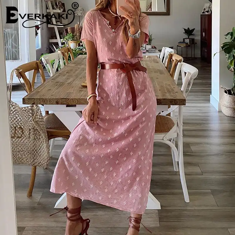 ladies pink maxi dresses