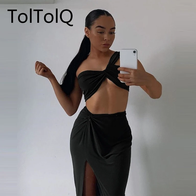 Женский комплект из двух предметов длинная юбка без рукавов и |