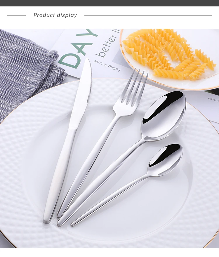 4Pcs Flatware Set Gold Cutlery Sets Stainless Steel Spoon Salad Fork Knife Dessert Tea-spoon Steak Snack Tools Dinnerware Set