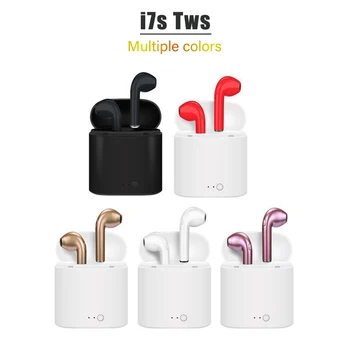 

i7s tws 5.0 Bluetooth Earphones HIFI Wireless Earbuds Sport Handsfree Earphone Cordless Headset with Charging Box for all phones