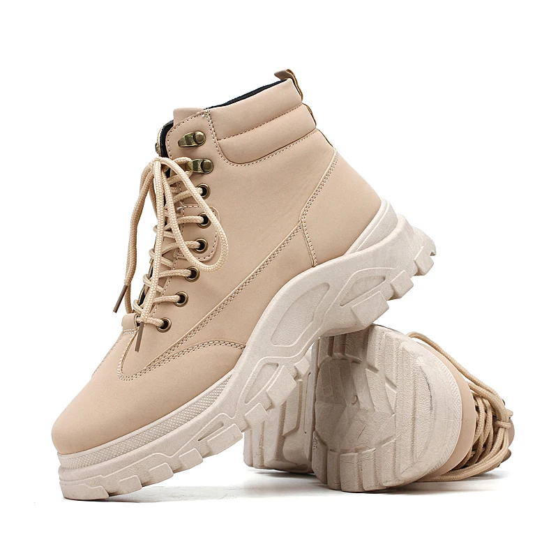 

High Quality Genuine Leather Men Boots Winter Waterproof Ankle Boots Riding Boots Outdoor Working Snow Boots Men Shoes *L588